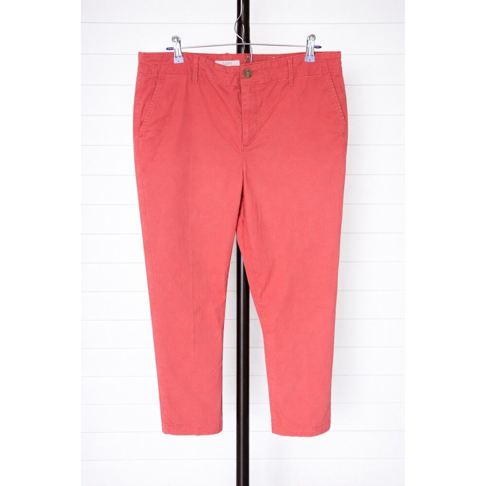 LOFT Coral Straight Leg Pants